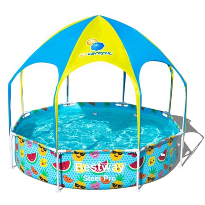 Piscia Fuoriterra per Bambini Steel Pro UV Careful 244x51 cm - Multicolore - Bestway