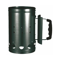 Accendi Carbonella In Metallo Zincato Nero O Color Acciaio Per Barbecue en oferta