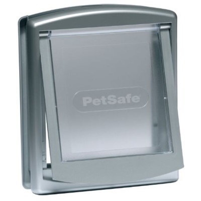PetSafe Porta per Animali a 2 Direzioni 737 Piccola 17,8x15,2 cm Argento 5019 - Argento