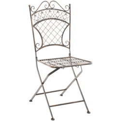 Sedia Pieghevole in Ferro Adelar Bronzo precio