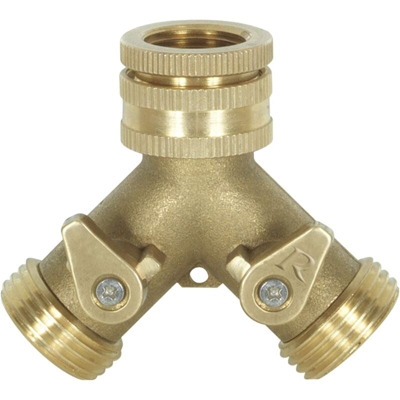 Presa rubinetto a due vie filettata 20x27 (3/4') - in ottone