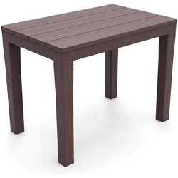 Panchina In Resina Timor 60X38X45Cm Moka Da Esterno E Giardino precio