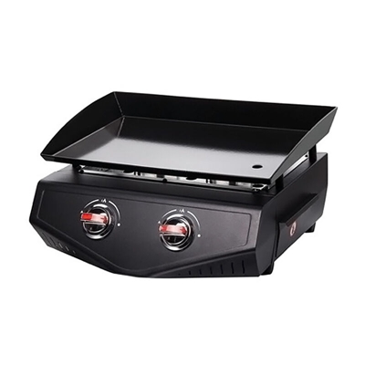 gas plancha 5000w piastra in acciaio smaltato 48,8x34cm - 973.4006 - Cooking Box