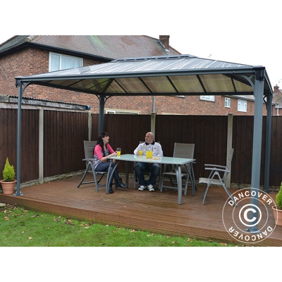 Gazebo da giardino Martinique 2,96x4,3m, Antracite