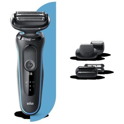 Series 5 50-m1850s - Rasoio Elettrico Da Uomo - 3 Lame Flessibili - Sistema Easy Clean - Batteria Agli Ioni Di Litio - Impermeabile