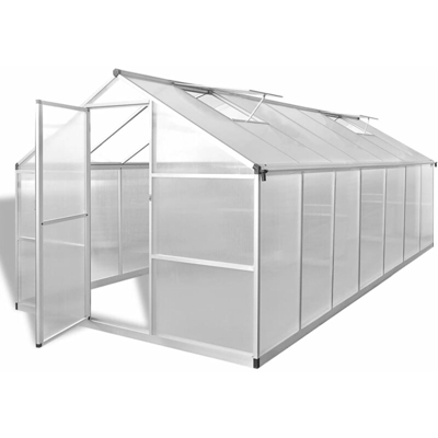 Serra in Alluminio Rinforzato 10,53 m2 - Trasparente - Youthup
