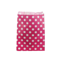 60 Sacchetti Sacchetto Busta In Carta Rosa Pois 16X13 Cm Confettata Caramelle en oferta