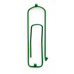 Dandibo - Ganci-attaccapanni Design Graffetta” 32cm Guardaroba Ganci-Parete Molletta Gancio in Metallo (Verde) en oferta