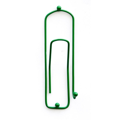 Dandibo - Ganci-attaccapanni Design Graffetta” 32cm Guardaroba Ganci-Parete Molletta Gancio in Metallo (Verde)
