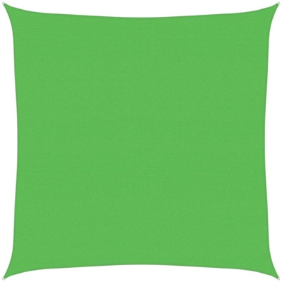 vidaXL Vela Parasole 160 g/m² Verde Chiaro 4x4 m in HDPE - Verde
