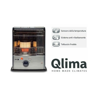 Stufa portatile a combustibile liquido zibro riscalda fino a 85 m3 qlima r417tc