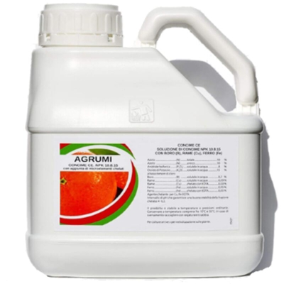 Concime Liquido Specifico Fertilizzante con Azoto Fosforo Potassio per Agrumi Arance Limoni | 1 Litro