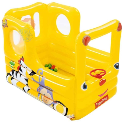 Piscine à balles Gonflable Fisher Price Voiture de course 137x96x96 cm - Bestway