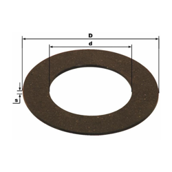 Disco d'attrito adattabile BY-PY - Ferrodo 140X85.5X3.5 per limitatori en oferta
