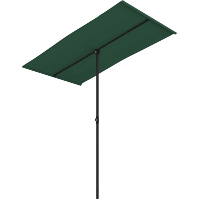 Ombrellone da Esterni con Palo in Alluminio 180x130cm Verde - Verde - Vidaxl