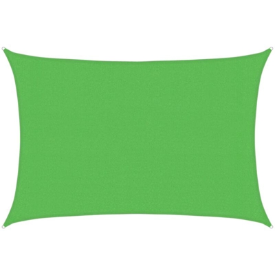 vidaXL Vela Parasole 160 g/m² Verde Chiaro 3x5 m in HDPE - Verde