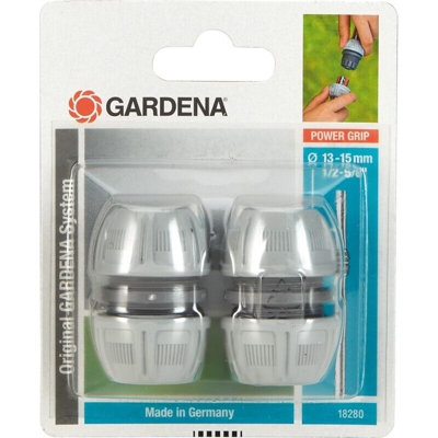GARDENA 18280-20 Raccordo di riparazione per tubi 13 mm (1/2) Ø Kit da 2