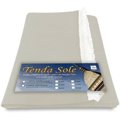 TENDA SOLE DA ESTERNO GIARDINO BALCONE UNITO PANNA confezionata LARGA 2 METRI Cm. 200 x 250