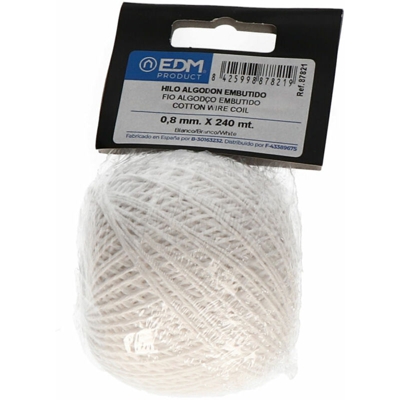 Filo di cotone intarsiato 100gm / 240mts bianco 87821 - EDM