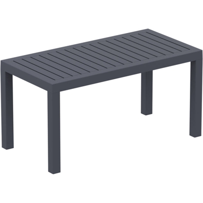 Tavolino lounge OCEAN in polipropilene Grigio scuro