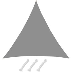 UPF50+ Tenda da sole UV 4x4x4 Triangolo Poliestere Idrorepellente Vela grigio precio