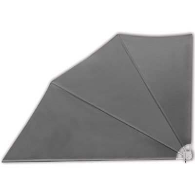 vidaXL Tenda Laterale per Balcone Pieghevole Grigia 160x240 cm - Grigio