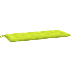 vidaXL Cuscino per Panca Giardino Verde Brillante 120x50x7 cm Tessuto - Verde características