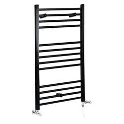 Hudson Reed Nox Scaldasalviette Misto Piatto Moderno - Termoarredo Bagno a Scaletta Nero - Design Elettrico & Idraulico - 486W - 1000 x 500mm características