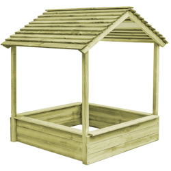 YOUTHUP Casetta da Giardino con Sabbiera 128x120x145 cm Legno Pino - Marrone precio