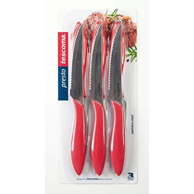 COLTELLO BISTECCA ROS. cm 12,0 Pz.6 PRESTO - Tescoma