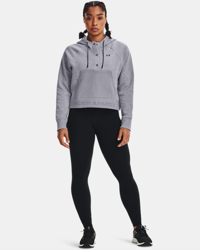 Felpa con cappuccio UA Rival Fleece Mesh da donna características