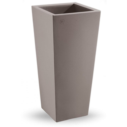 Cache pot quadrato in resina 'Genesis' h. 70 cm. Taupe en oferta