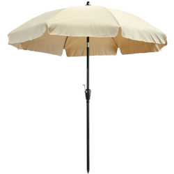 Ombrellone Lanzarote 250 cm Ecru - Marrone - Madison en oferta