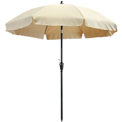 Ombrellone Lanzarote 250 cm Ecru - Marrone - Madison