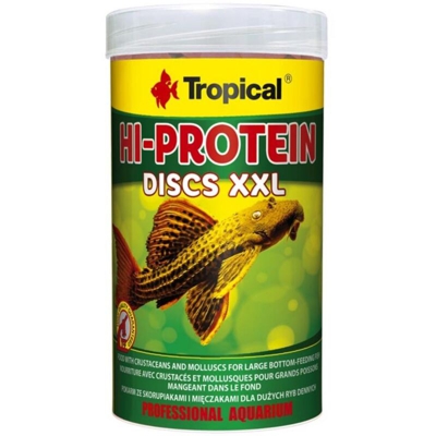 Hi-Protein Discs XXL 250ml/125gr - Pastiglie Proteiche per Pesci da Fondo di Grandi Dimensioni - Tropical