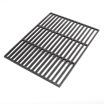 Wiltec - Griglia per barbecue in ghisa rettangolare 45 x 35 cm solida Barbecue a carbone e a gas