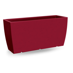 Cassetta rettangolare in resina 'Genesis' 70 cm. Rosso Oriente en oferta