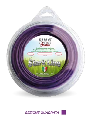 Fimagarden - FILO DECESPUGLIATORE STARK LINE ALLUMINIO QUADRO D 4 MT25