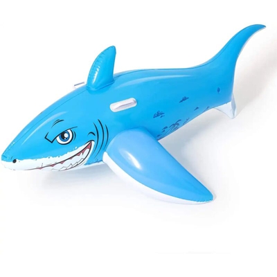 Squalo bianco cavalcabile gonfiabile gioco per bambini mare piscina 183x102 cm