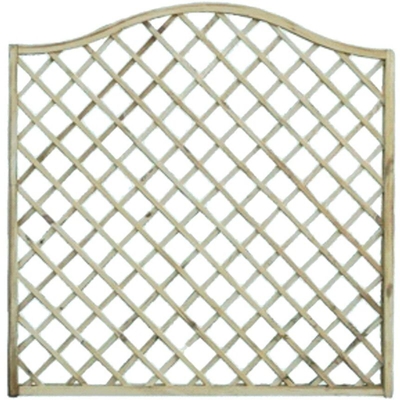 Pannello Grigliato Giardino Lasa In Legno Impregnato Onda 180X180 Cm 1 Pz