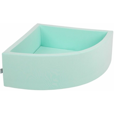 90X30cm/SENZA Palline Piscina Di Palline Colorate ?7Cm Per Bambini Quarto Angolare In EU, Menta:Turchese Ch/Bianco/Trasparente - menta:turchese