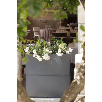 Fioriera in resina 'Patio' 80 cm. Bronzo