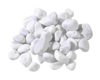 EAC - CIOTTOLI PIETRE IN MARMO BIANCO di CARRARA 25/40 mm Sacco da 25 Kg Per Vasi