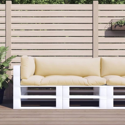 Cuscini per Divani su Pallet 3 pz Beige - Beige - Vidaxl