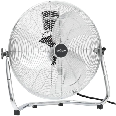 Ventilatore da Pavimento a 3 Velocità 55 cm 100 W Cromato - Argento - Vidaxl
