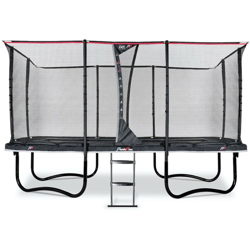 Exit - SOLO TRAMPOLINO Tappeto elastico da giardino rettangolare 275x458cm con rete di sicurezza - nero. Per ragazzi e adulti precio