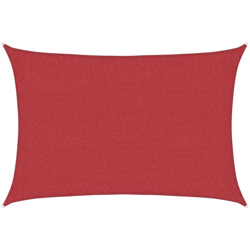 Vela Parasole 160 g/m² Rossa 2x2,5 m in HDPE - Rosso - Vidaxl en oferta