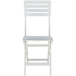 Milani Home - Sedia In Legno Di Acacia Bianca Per Esterno Giardino Portico Ristorante Bar Hotel Albergo Agriturismo en oferta