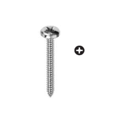 25 VITI AUTOFILETTANTI, TESTA CILINDRICA CON IMPRONTA A CROCE - ACCIAIO INOX 3,5X16MM - Oreca