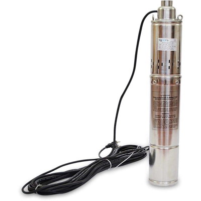 Pompa Sommersa Per Pozzo 1100W/1.5HP, 2.28m3/h, Acciaio Inossidabile, Profondità Massima 40m, Cavo 15m, 2850RPM, IP68 - Grandmaster